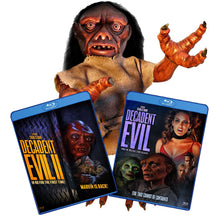 Load image into Gallery viewer, Decadent Evil 1&2 Blu-ray + Marvin Figure — Blu-ray cover art