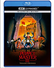 Load image into Gallery viewer, Puppet Master III 4k Ultra HD Blu-Ray + 1080p Blu-Ray - Media