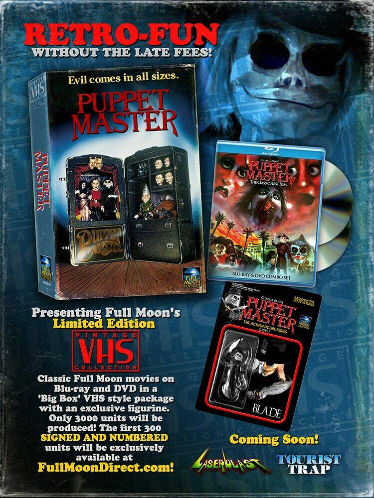 Puppet Master VHS Retro Big Box Blu-ray / DVD Set Collection