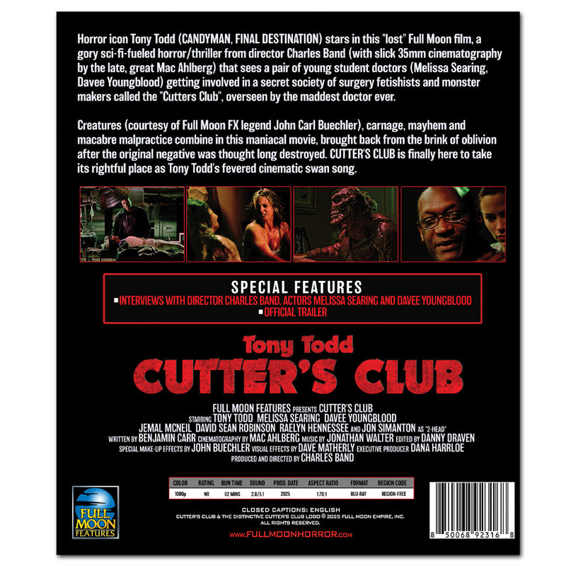 Cutter's Club Blu-Ray