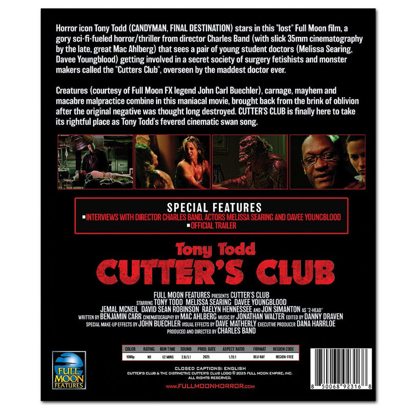 Cutter's Club Blu-Ray