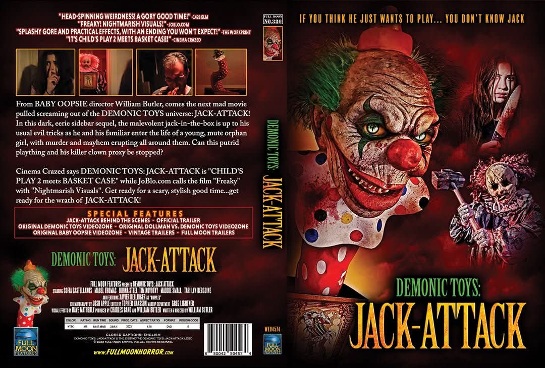 Demonic Toys: Jack Attack DVD | Full Moon Horror