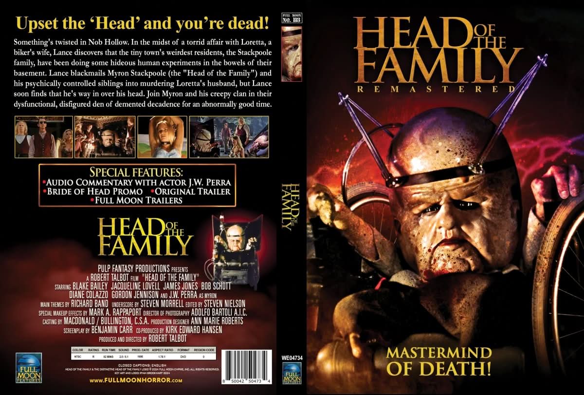 Head of the Family DVD (Remastered) | Full Moon Horror