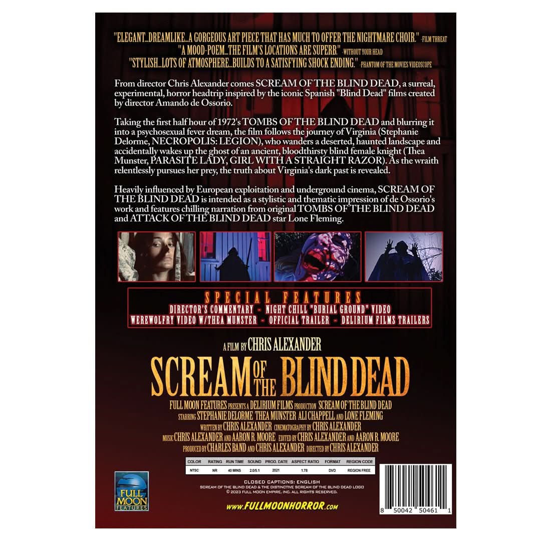 Scream of the Blind Dead DVD | Full Moon Horror