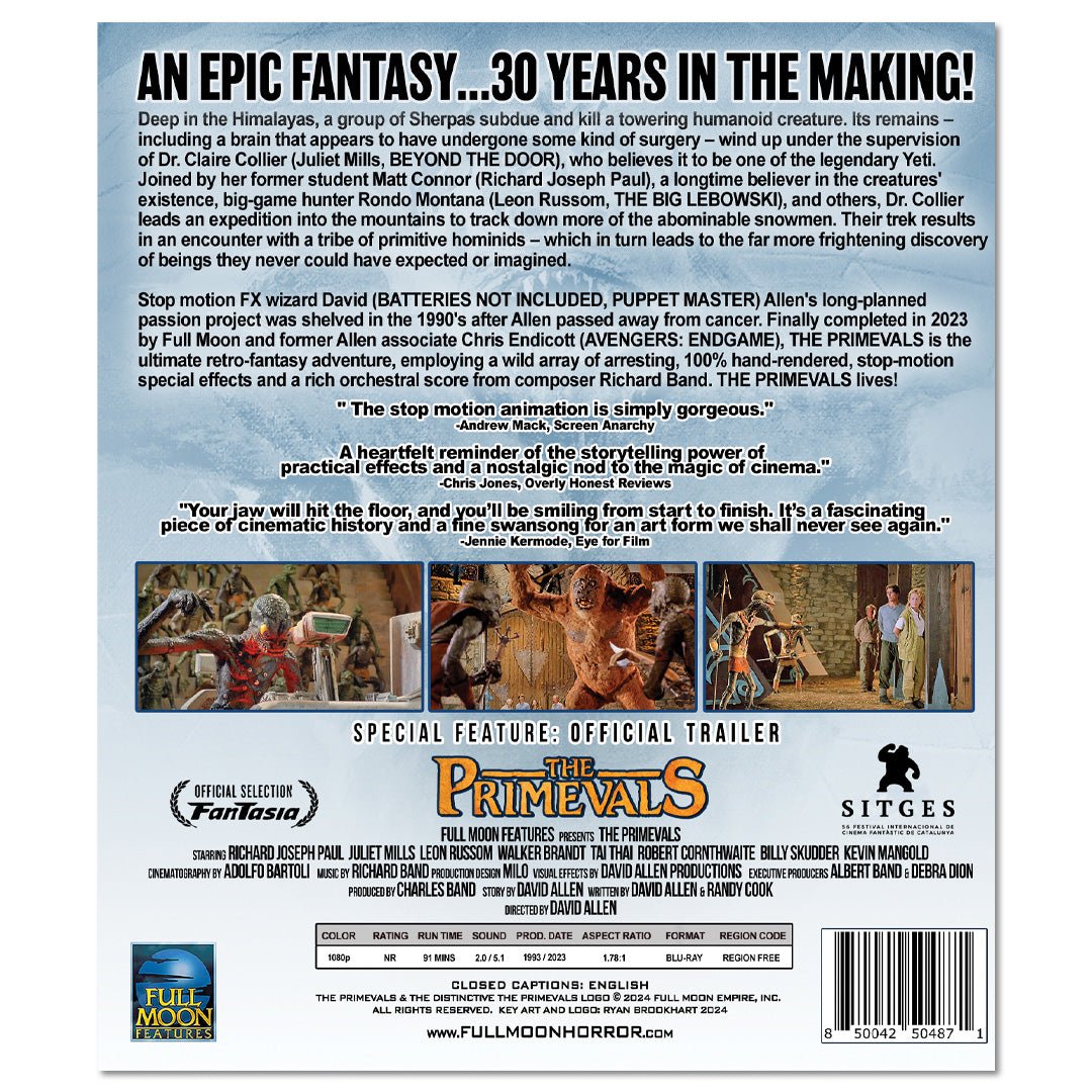 The Primevals Blu-ray